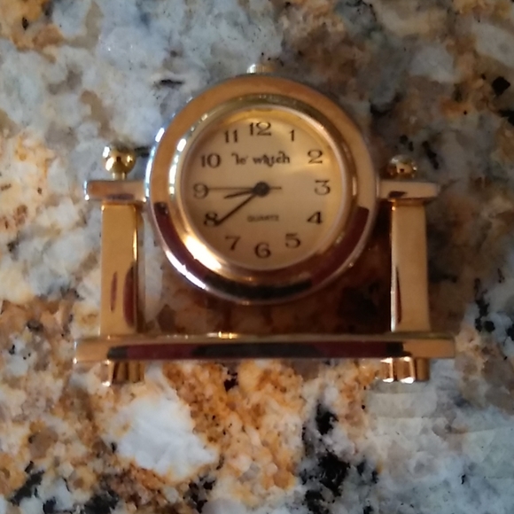 ❤️🥰 miniature clock, brass - Picture 4 of 4